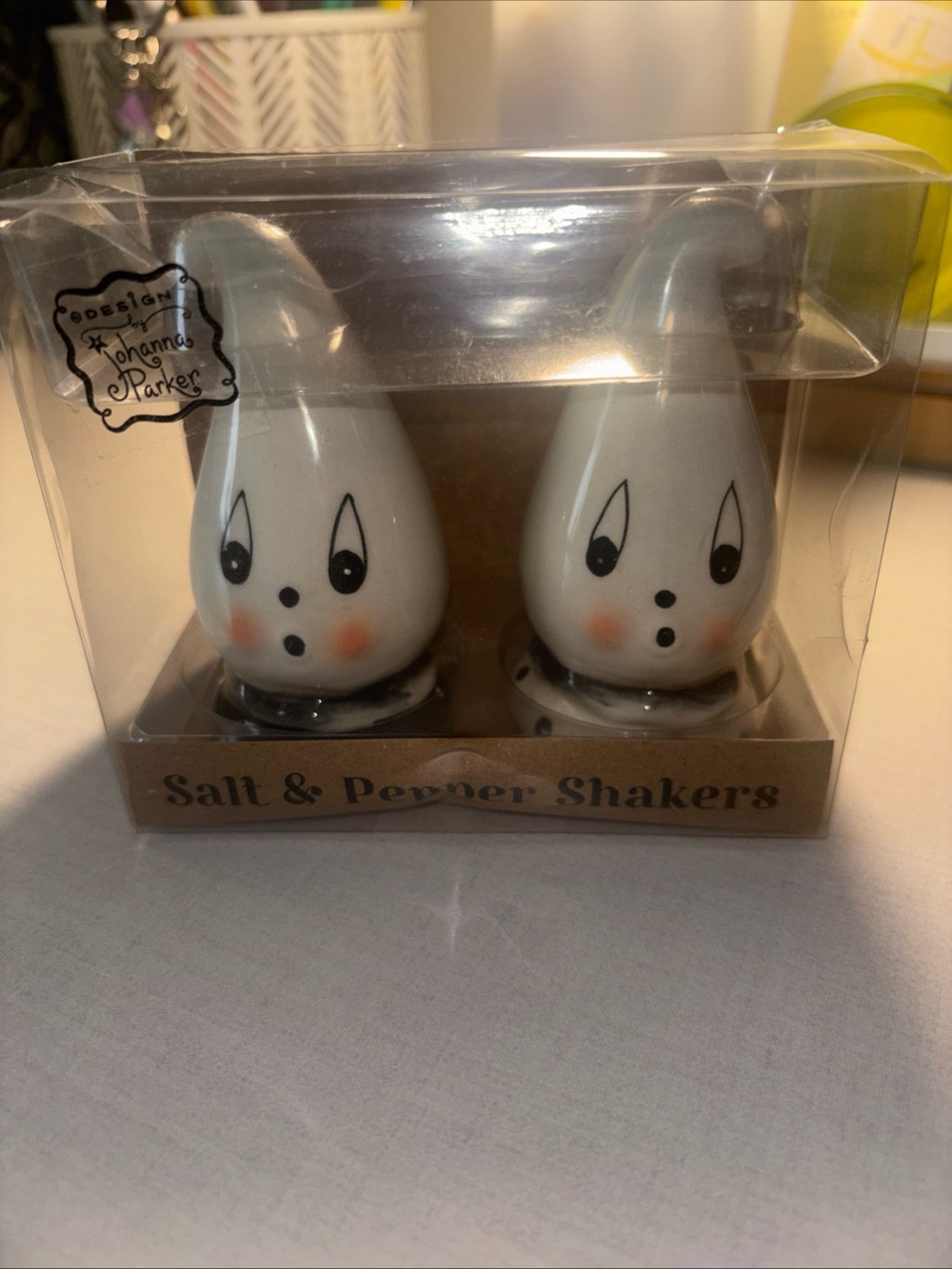 Johanna Parker White Ghost Salt & Pepper Shakers